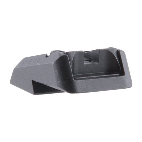 Regulowany tylny celownik Novak LoMount® 1911 łączy wytrzymałość z łatwością regulacji, eliminując potrzebę zmiany wysokości przedniego celownika.