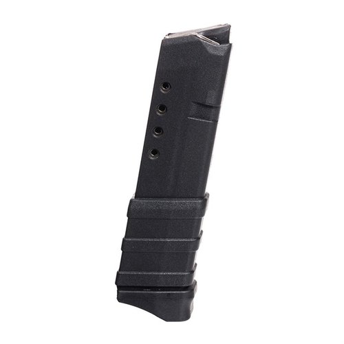 Magazynek POLYMER 9MM do Glock® 43, 10-rd drum, wykonany z wytrzymałego Zytel polymer, z stalowym wkładem, idealny do dłuższych sesji strzeleckich.