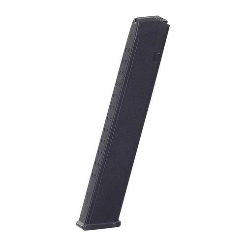 .40 S&W magazynki do GLOCK® 22/23/27 o zwiększonej pojemności 27 nabojów, wykonane z trwałego polimeru Zytel, idealne dla właścicieli pistoletów.