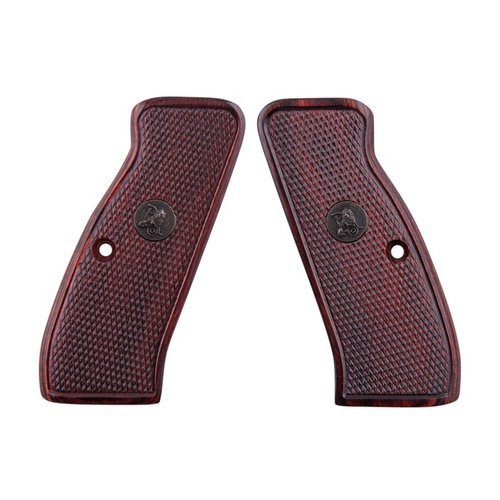 Pachmayr Renegade Wood Laminate Grips CZ 75 oferują doskonałe dopasowanie, lepszą obsługę oraz elegancki wygląd dzięki wykończeniu z różanego drewna.