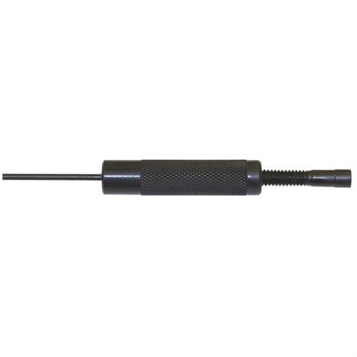 Praktyczne narzędzie ułatwia wymianę celowników w Glockach, posiada stalowy wbijak i klucz imbusowy, a jego antypoślizgowy uchwyt zapewnia wygodę użytkowania.