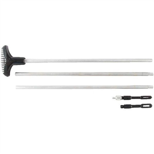 Rury czyszczące HOPPES wykonane z aluminium i stali, idealne do pistoletów, karabinów i strzelb, z wymiennymi końcówkami i standardowym gwintem 8-32.