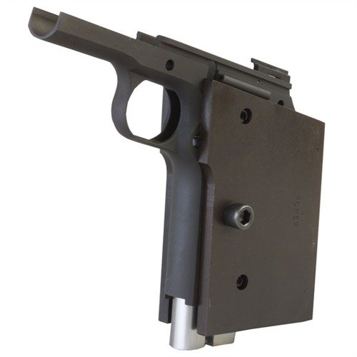 Zestaw 1911 FRAME SUPPORT SYSTEM chroni ramę przed uszkodzeniami podczas modyfikacji, zapewniając stabilność i precyzyjne prowadzenie przy stipplingu.