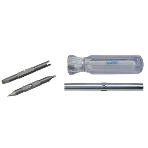 Uniwersalne narzędzie SIG COMBO TOOL z dużym uchwytem, idealne do konserwacji i napraw, z wymiennymi bitami, niezbędne w warsztacie i w terenie.