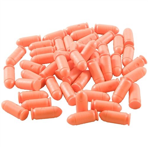 Jasno kolorowe plastikowe dummy rounds SAF-T-TRAINERS zapewniają bezpieczeństwo podczas treningów, eliminując ryzyko pomyłki z żywymi nabojami.