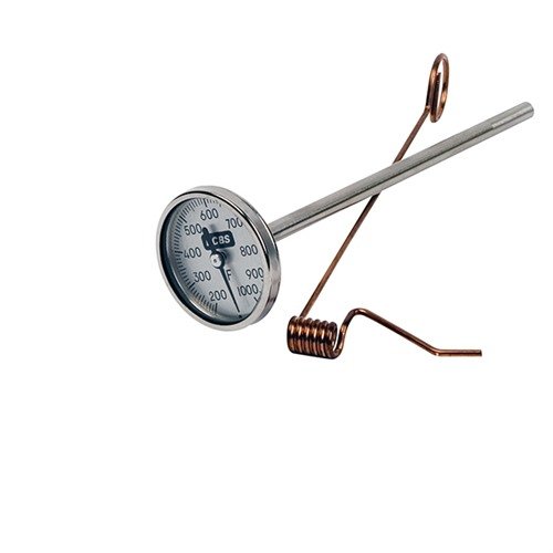 Termometr do ołowiu RCBS z zakresem 1000°F i dokładnością +/- 1% pozwala na precyzyjne odlewanie ołowiu, z dużymi cyframi na szklanej tarczy.