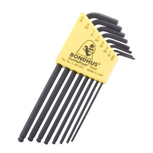 Zestaw kluczy L-BallDriver® od Bondhus oferuje trwałość, ergonomiczną konstrukcję i możliwość pracy pod kątem do 25°, idealny do konserwacji broni.