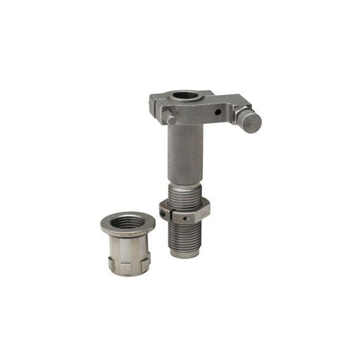 LOCK-N-LOAD AUTO PROGRESSIVE PRESS umożliwia szybką wymianę dies, automatyczne indeksowanie i precyzyjne dozowanie proszku, co przyspiesza ładowanie amunicji.