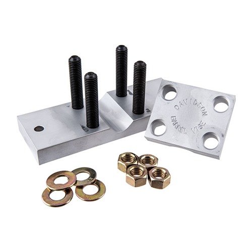 Imadło do luf, Davidson Barrel Vise, wykonane z aluminium 2024-T3, z nakrętkami i podkładkami klasy 8, obsługuje lufy do 1-1/2 cala.