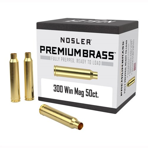 Nosler 300 Winchester Magnum Premium Brass jest w pełni przygotowany do ładowania, z dokładnym sortowaniem wagowym i inspekcją, zapewniając maksymalną dokładność.