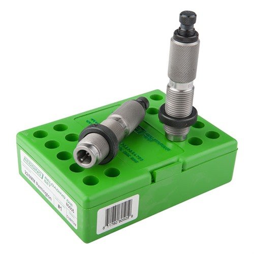 Zestaw Redding FL Die zawiera pełnowymiarowy (FL) die do sizingu oraz standardowy die do osadzania, zapewniając precyzyjne dopasowanie i niezawodność.