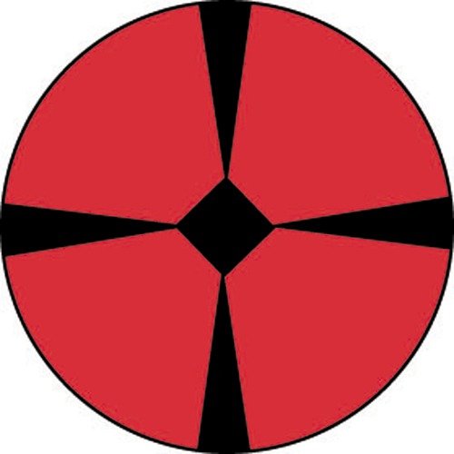 Kropki Lyman AccuPoint to fluorescencyjne pomarańczowe kropki, idealne do celowania w broń, z centralnym diamentem i liniami krzyżowymi dla lepszej widoczności.