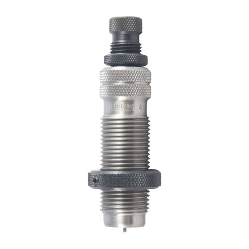 Dzięki podwójnym pierścieniom z węglika tytanu, DUAL RING CARBIDE SIZING DIES precyzyjnie formują łuski, wydłużając ich żywotność i minimalizując zużycie.