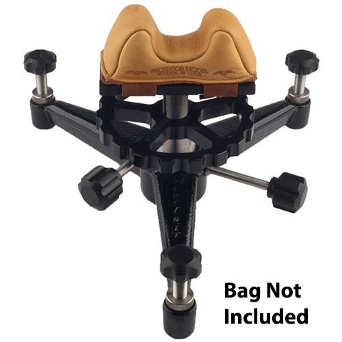 Sinclair Heavy Varmint Rest to solidny, 17-funtowy stół strzelecki z regulacją wysokości, stalową konstrukcją i możliwością szybkiej zmiany torby piaskowej.