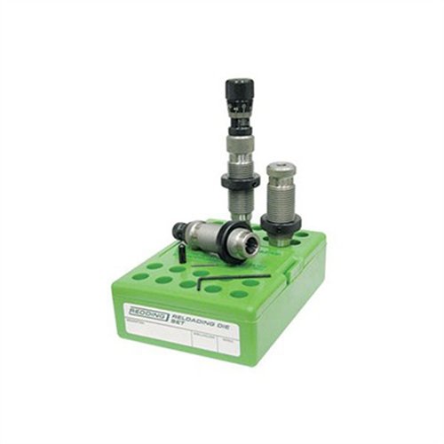 Zestaw Redding Competition Bushing Neck Die oferuje precyzyjne narzędzia do formowania, w tym die do sizingu neck i seatera z regulacją mikrometryczną.