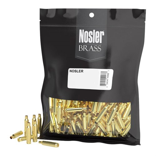 Nosler 222 Remington Magnum unprep brass to doskonały wybór dla ręcznych ładowców, oferujący surowy materiał w opakowaniach po 250 sztuk, idealny do tworzenia własnych ładunków.