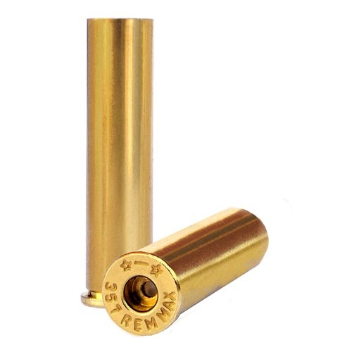 .357 Maximum brass od Starline to wysokiej jakości łuski, które można wielokrotnie ładować, sprzedawane w opakowaniach po 100 sztuk, idealne do Twojego rewolweru.
