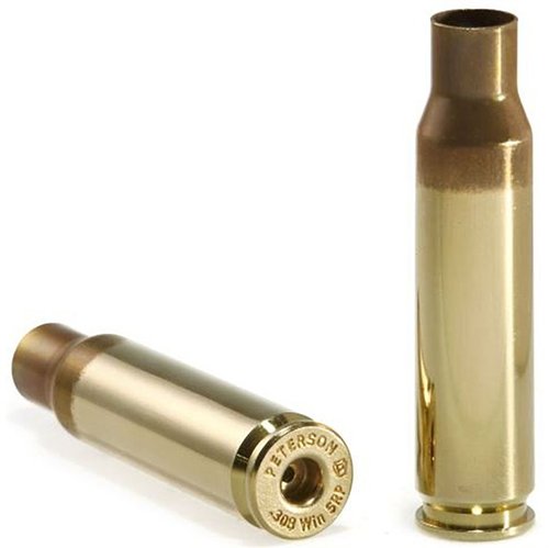 .308 Winchester Brass od Peterson Cartridge to precyzyjne i spójne łuski, dostępne z dużym lub małym gniazdem na spłonkę, idealne do wyższych prędkości.
