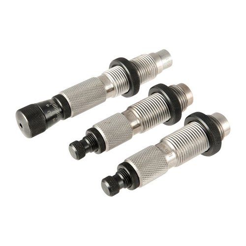 Zestaw die'ów Master Hunter Deluxe 6.5MM PRC od Redding zapewnia pełne dopasowanie i możliwość neck sizing, co pozwala na optymalizację ładowania na strzelnicy.