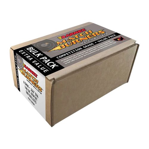 Pociski Barnes Match Burner 6.5mm oferują doskonałą precyzję i przystępną cenę, idealne do strzelań benchrest i codziennego plinking.