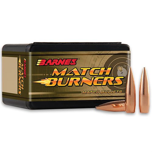 Pociski Barnes Match Burner 6.5mm 145gr oferują doskonałą precyzję i przystępną cenę, idealne do strzelań benchrest i codziennego treningu.