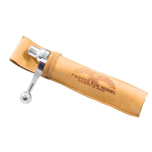 Osłona na zamek Protektor to ekonomiczny sposób na przechowywanie zamka między sesjami strzeleckimi, z praktycznym paskiem do noszenia.