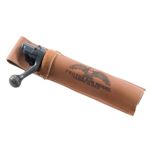 Osłona na zamek Protektor to ekonomiczny sposób na przechowywanie zamka między sesjami strzeleckimi, z praktycznym paskiem do noszenia.