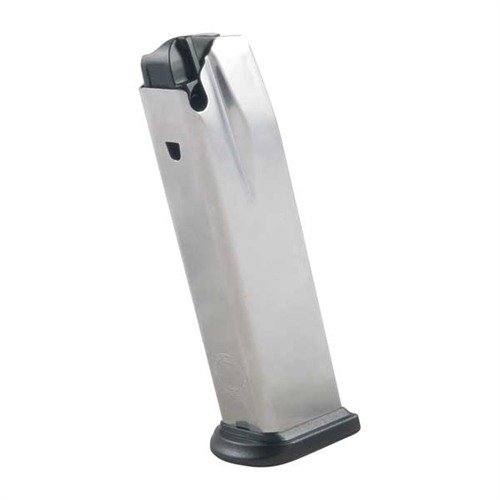 Magazynek XDM 16RD 40S&W wykonany z wysokiej jakości stali nierdzewnej zapewnia niezawodne zasilanie, łatwe ładowanie i szybkie czyszczenie.