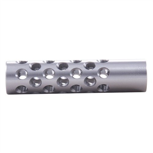 Muzzle Brake #1 22 cal. zmniejsza odczuwalny odrzut i podnoszenie lufy dzięki 42 portom, zapewniając maksymalną kontrolę odrzutu. Wymagana obróbka rusznikarska.