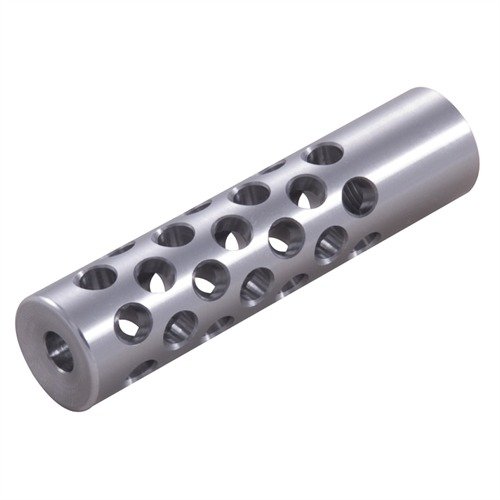 Muzzle brake #2 22 kal. redukuje odrzut i podnoszenie lufy, posiada 42 porty dla maksymalnej kontroli odrzutu, wymaga obróbki przez rusznikarza.