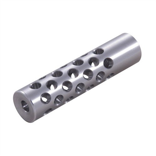 Muzzle Brake #3 22 kal. zmniejsza odczuwalny odrzut i podnoszenie lufy dzięki 42 portom, zapewniając maksymalną kontrolę odrzutu. Wymagana obróbka.