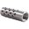 SHREWD #3 MUZZLE BRAKE 22 CALIBER 5/8-24 SS SILVER