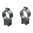 Pierścienie do lunet TALLEY RIMFIRE 1" High (0.60") 11mm Dovetail Rings, Black - solidna stal, precyzyjne cięcie, mocne śruby Torx®. Dowiedz się więcej! 🔍🔧