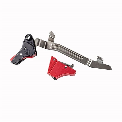 Alpha Trigger Timney do Glock Gen 3/4 oferuje poprawioną precyzję strzału, zachowując niezawodność i bezpieczeństwo oryginalnego systemu Glock.