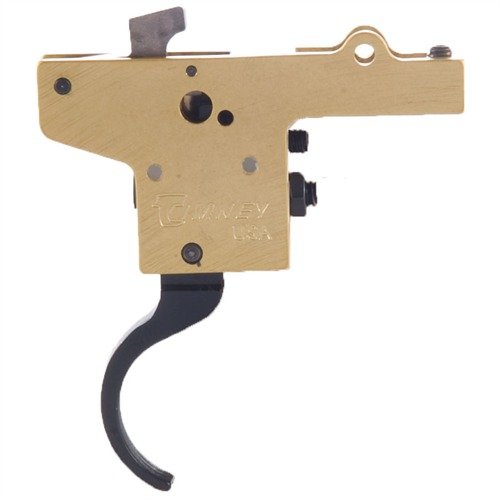 FEATHERWEIGHT TRIGGERS od TIMNEY zapewniają precyzyjny i czysty spust, z regulacją ciężaru (1,5 - 4 lb), bezpieczną blokadą ustawień oraz bez bezpiecznika.