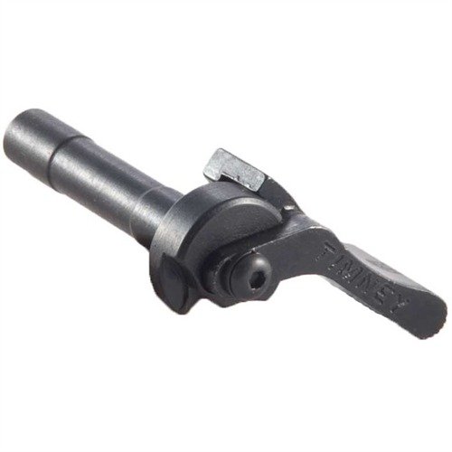 BUEHLER-STYLE LOW SAFETY to szybka i wygodna w obsłudze blokada, która nie koliduje z niskimi lunetami, z pozytywnym zatrzymaniem w pozycjach włączonej i wyłączonej.