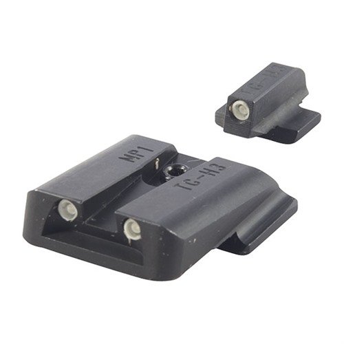 Zestaw celowników S&W M&P TRITIUM BRITE-SITE zapewnia doskonałą jasność w ciemności, trwałą konstrukcję ze stali i szybki montaż, idealny do walki i rywalizacji.