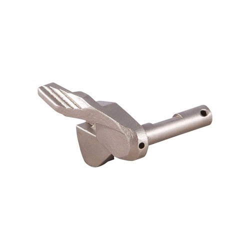 Bezpiecznik SAFETY, RIGHT 84/85F NICKEL idealnie pasuje do modelu 84, .380 Auto, zapewniając niezawodność i bezpieczeństwo podczas użytkowania.