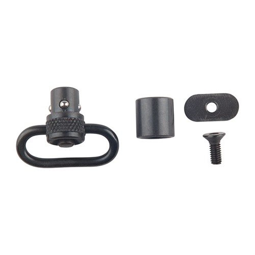 SAKO FLUSH FRONT SWIVELS BLACK STEEL to solidne i niezawodne akcesoria, które idealnie pasują do broni Sako, zapewniając łatwe mocowanie i stabilność.