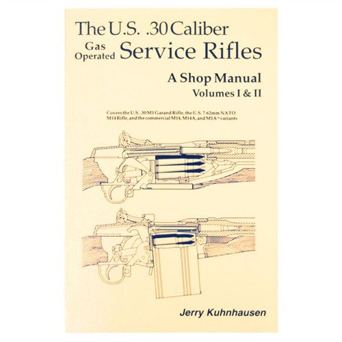 Podręcznik US 30 CALIBER SERVICE RIFLES Vol. I & II zawiera szczegółowe instrukcje, zdjęcia i rysunki dotyczące M-1 Garand i M-14, ułatwiając naprawy i modyfikacje.