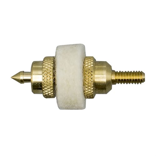 Jag z filcem od Shooter's Choice, idealny do strzelb 12 i 20-gauge, wykonany z mosiądzu, zapewnia ścisłe dopasowanie i skuteczne czyszczenie.