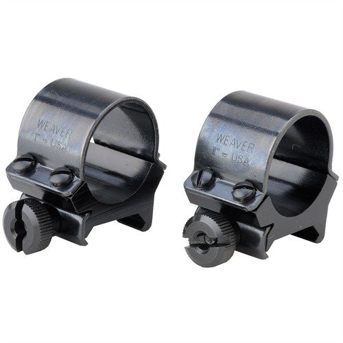 Rings SURE-GRIP od WEAVER zapewniają mocne mocowanie dzięki stalowym nakładkom i czterem śrubom, co gwarantuje precyzyjne ustawienie celownika.