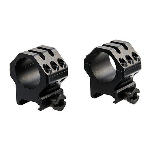 Sześciotaktowe pierścienie Weaver zapewniają ultra-bezpieczne mocowanie dużych celowników na broni o dużym odrzucie, idealne dla strzelców wyborowych.