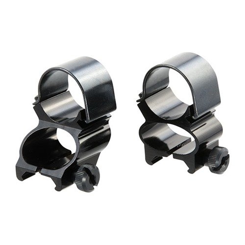 Rings SEE-THRU WEAVER o szerokim, owalnym kształcie umożliwiają szybkie korzystanie z celowników lub lunet, idealne do dużych obiektywów. Sprzedawane w parach.