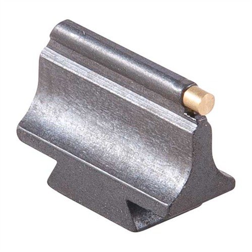 Wąski, stalowy celownik z mosiężną kulką zapewnia wyraźny obraz celowania, idealny do ramp i luf z wpustem, pasujący do różnych modeli.