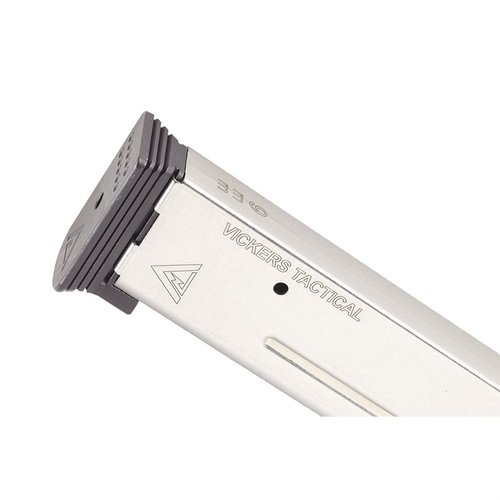 Magazynek 1911 EMT-V Vickers Duty zapewnia niezawodność, odporną na korozję stalową konstrukcję oraz łatwą konserwację dzięki wymiennemu podstawowemu padowi.