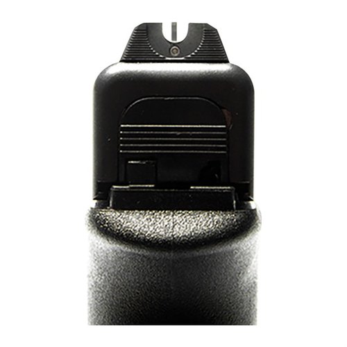 Wysokoprofilowy Vickers Elite Battlesight dla Glock® zapewnia optymalne celowanie w warunkach słabego oświetlenia oraz łatwe użycie dzięki ergonomicznemu kształtowi.