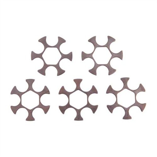 .45 CALIBER MOON CLIPS od WILSON COMBAT przyspieszają ładowanie i rozładowanie rewolwerów S&W 25-2, 625 oraz Colt/S&W 1917, utrzymując sześć nabojów w lekkiej, łatwej do załadowania jednostce.