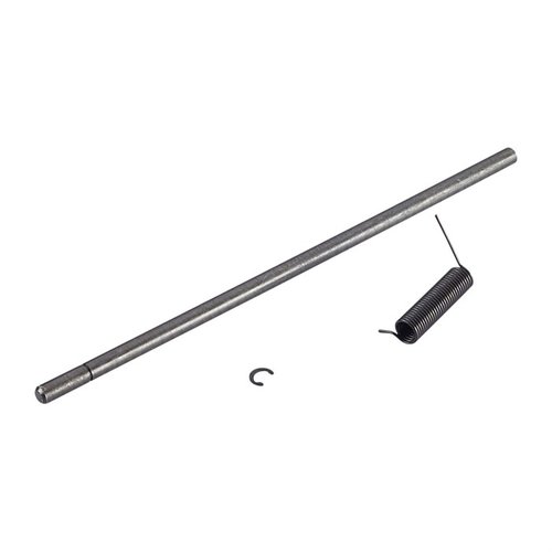 Wysokiej jakości zestaw części do pokrywy ewakuacyjnej AR-15, w tym pręt, c-clip i sprężyna skrętna, łatwy w instalacji i wymianie.