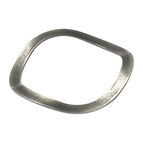 Hardenowana sprężynowa podkładka Wave Washer pozwala na montaż nowego drewna do Remington 870 bez wiercenia, idealna do zużytych nakrętek magazynowych.